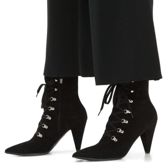 Gianvito Rossi Waterloo lace up suede boots sz 37 - Picture 5 of 5